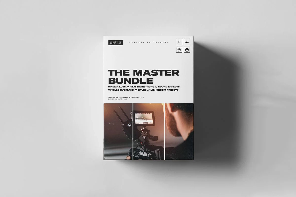 350+电影视频剪辑胶片刻录叠加特效调色转场音效预设素材包 / The Master Bundle