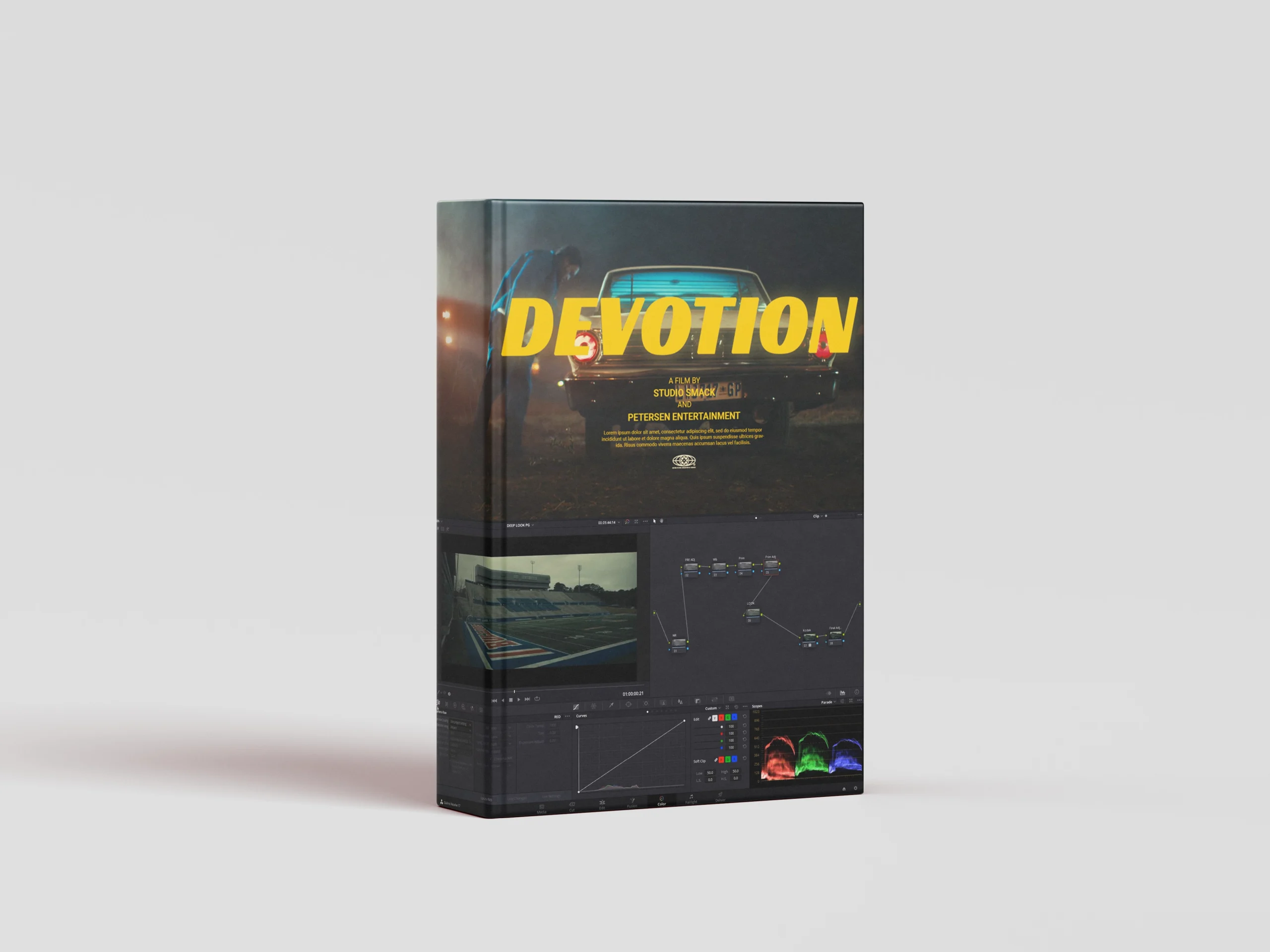 达芬奇胶片模拟黄绿色电影氛围节点电影调色节点 / DAVINCI RESOLVE POWERGRADE