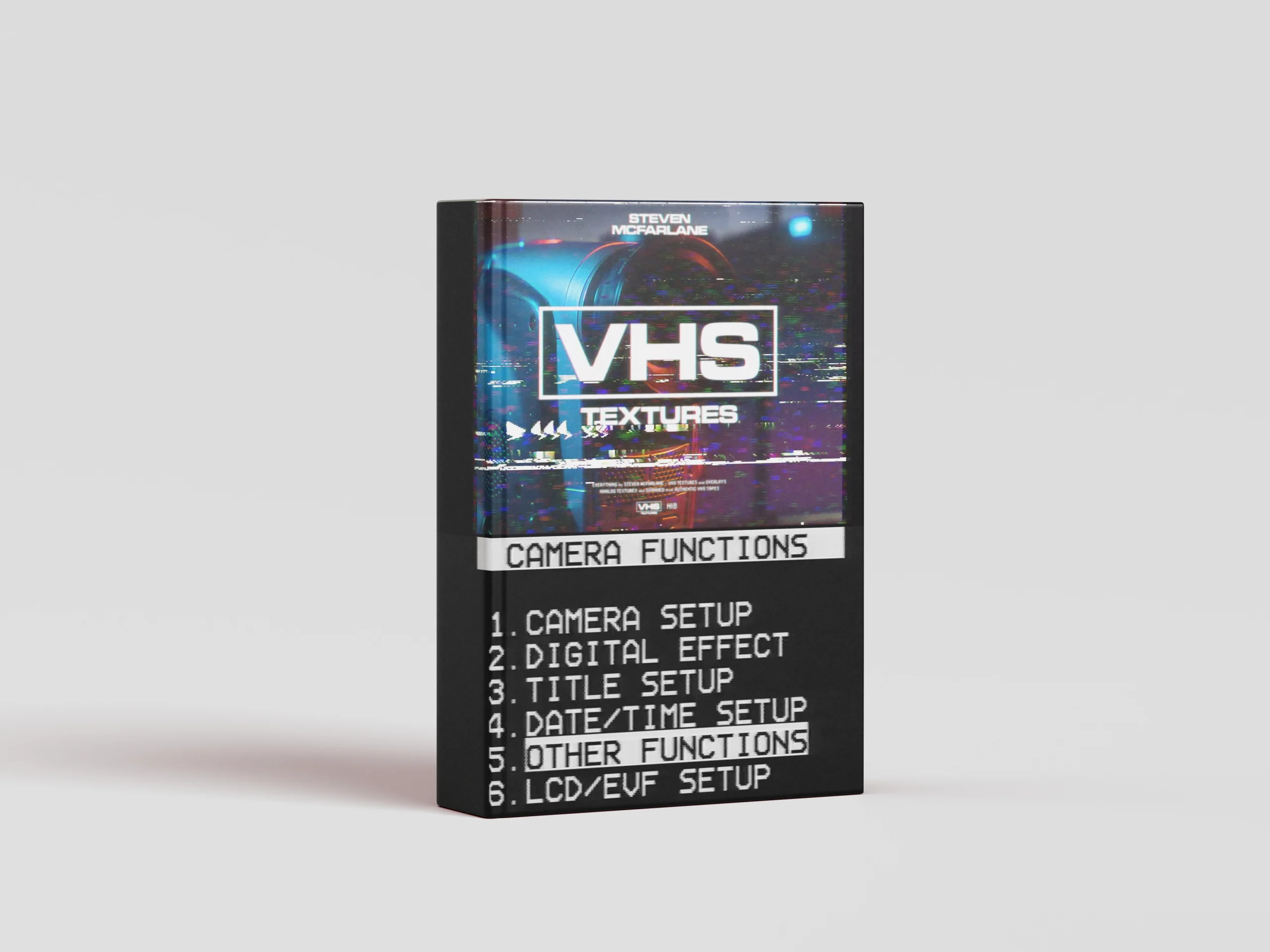 130个真实复古怀旧氛围磁带VHS颗粒纹理视频素材 – 标题 音效效果包 / Steven Mcfarlane – VHS Textures