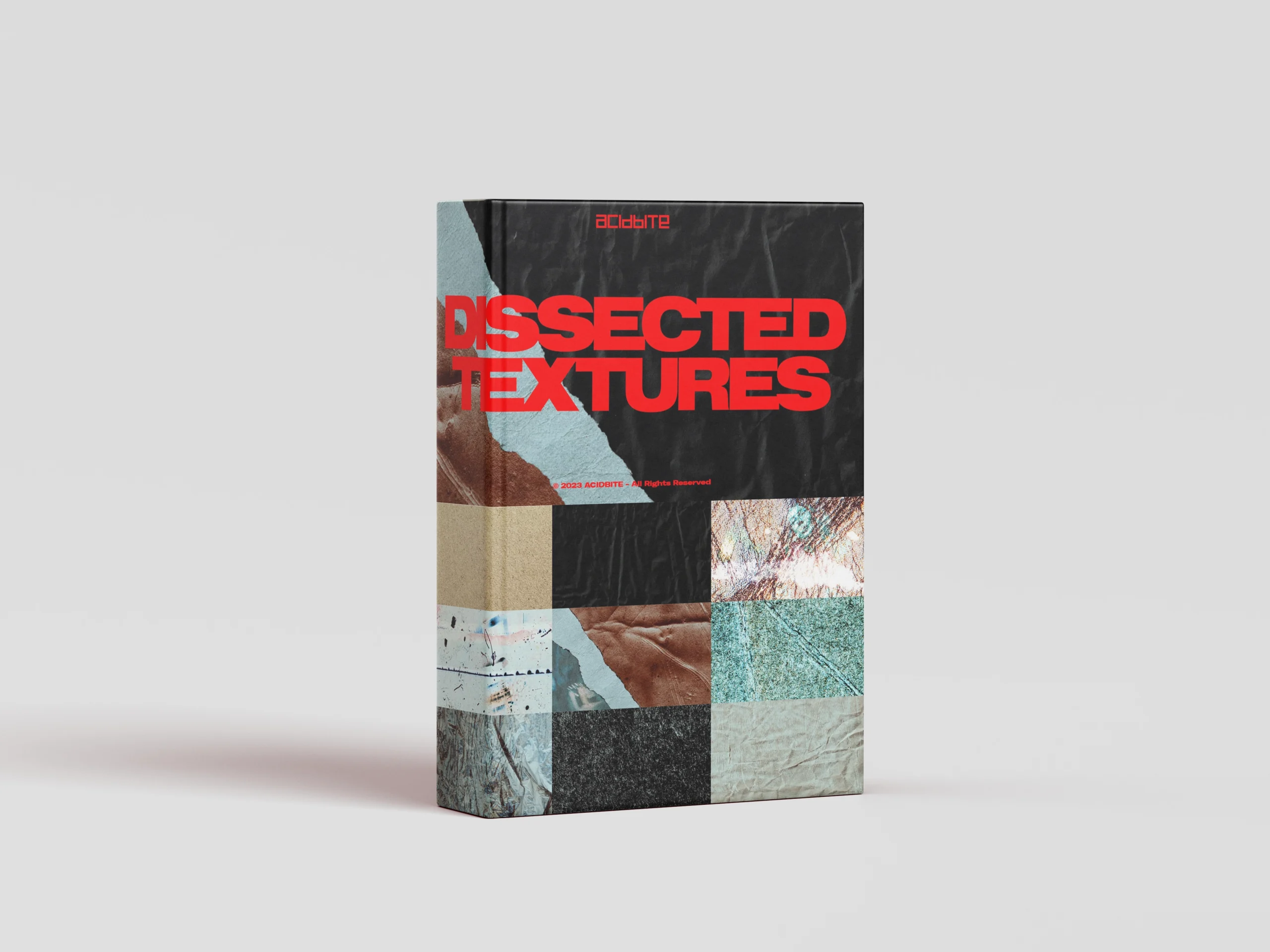 复古做旧粗糙垃圾美学纸张金属划痕材料混合叠加纹理视频素材 / Acidbite DISSECTED TEXTURES