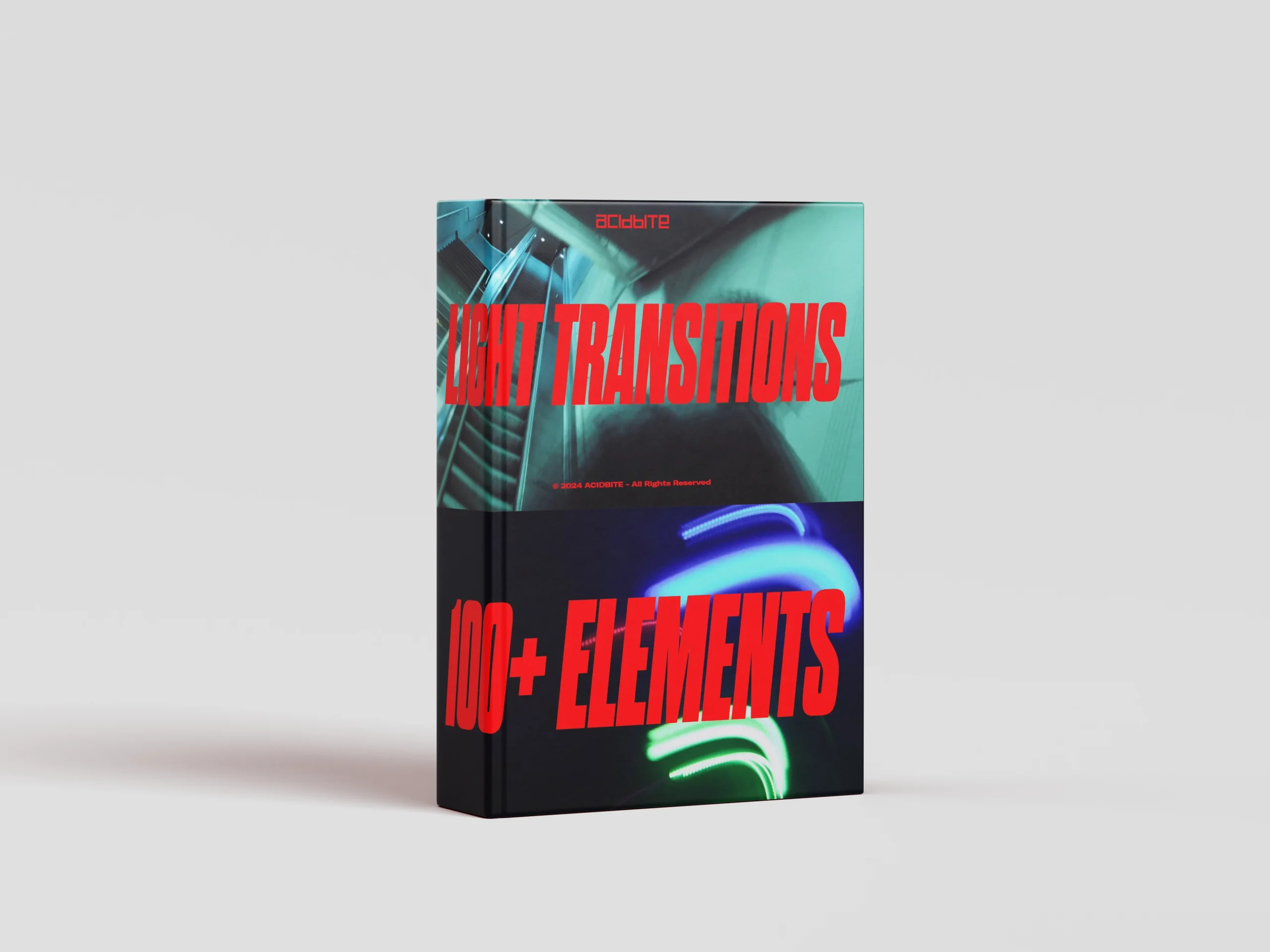 101种王家卫慢快门风格多彩闪光灯光火焰光效4K视频转场过渡 / Acidbite – Light Transitions