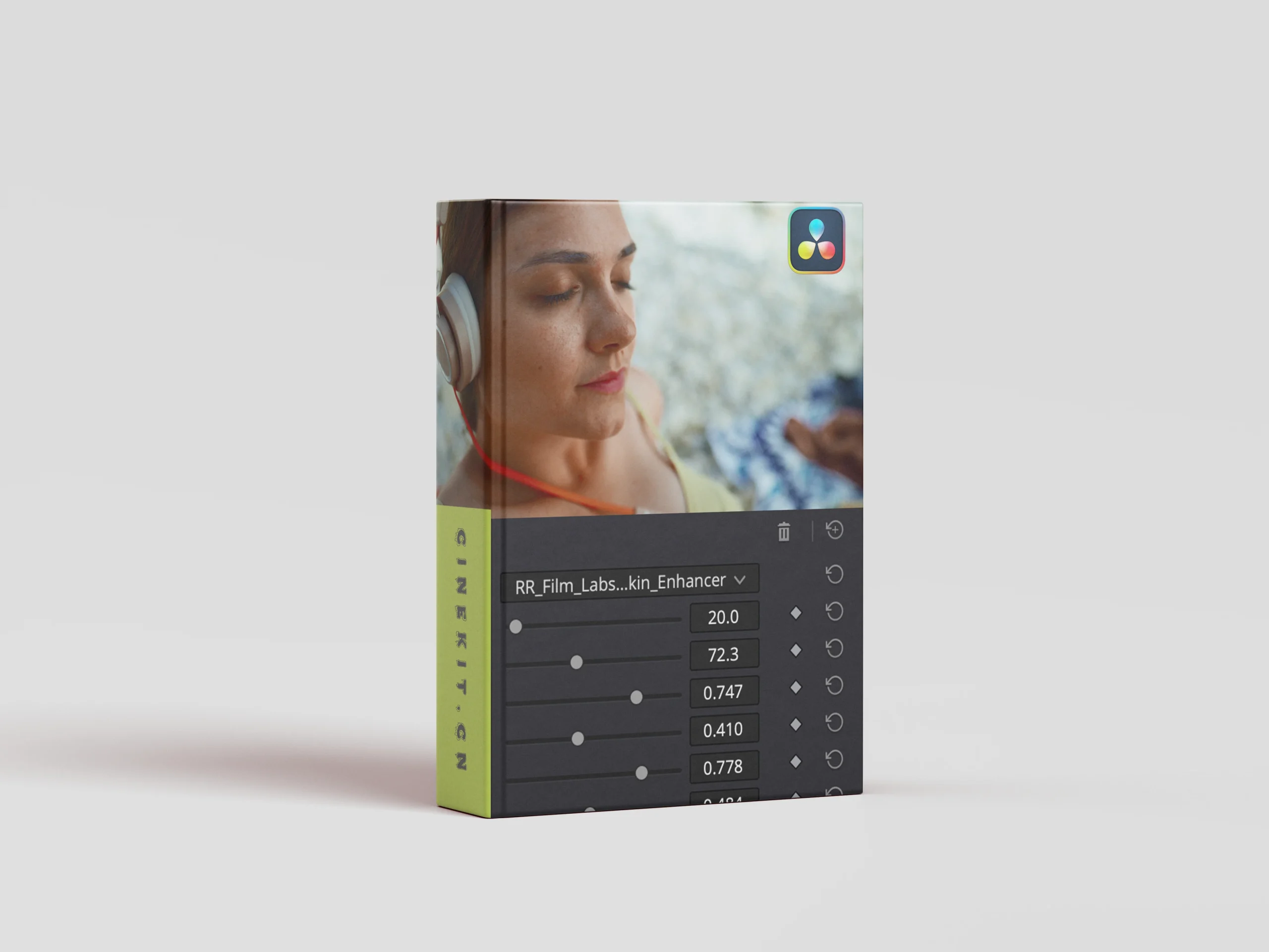 一键式磨皮祛斑美颜皮肤增强优化处理达芬奇 DCTL 插件 / Rocket Rooster Film Labs Skin Enhancer DCTL